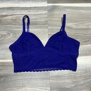 Zenana purple  lace bralette  crop top size small